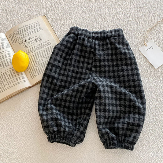 Autumn and Winter Arrival Casual American Style Plaid Pants Wholesale for, MyKids-USA®, Baby & Toddler Bottoms, MyKids-USA - Size/Age - 73 (6-9M) - Color - Black -  -  - TR2510192131-A