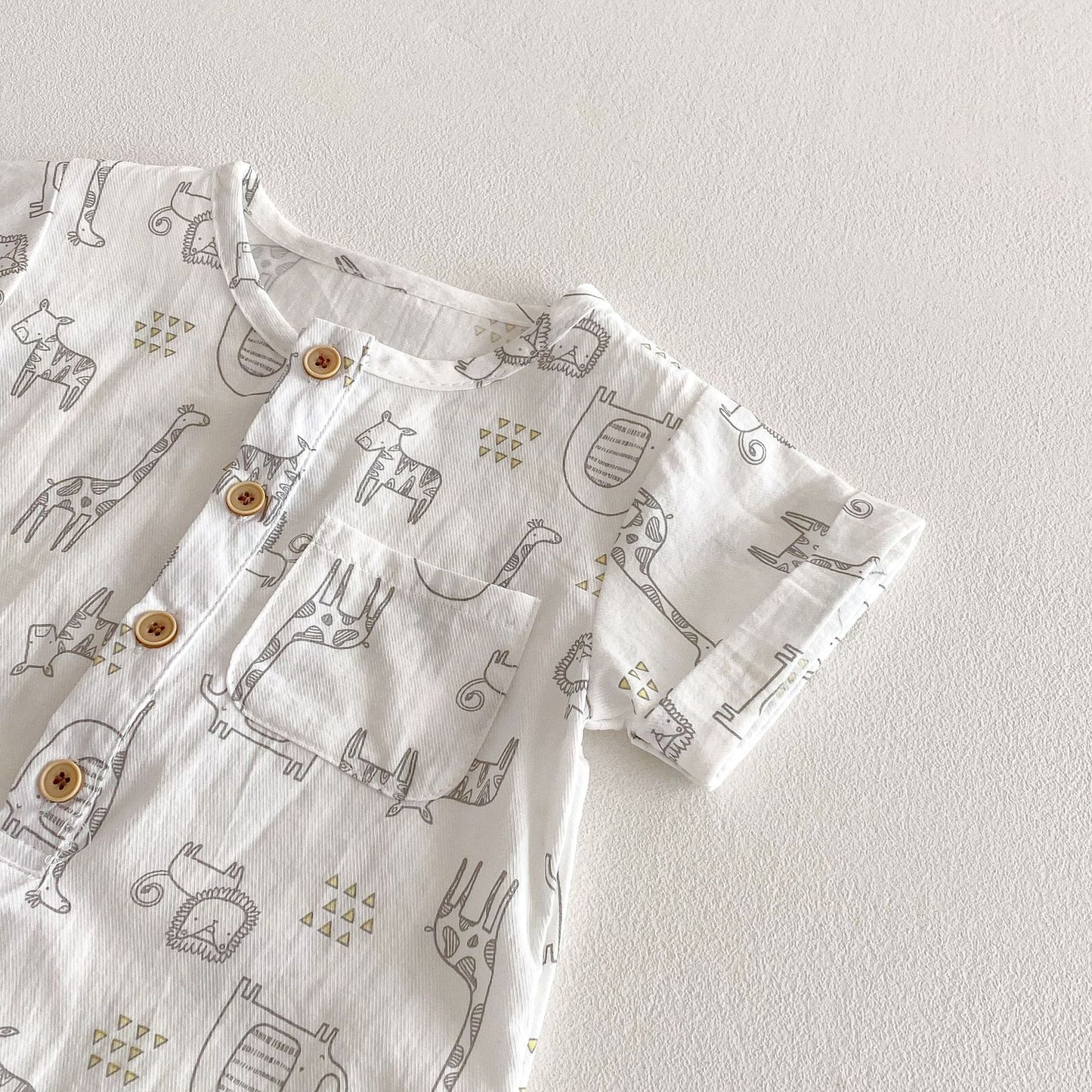 Summer Arrival Baby Unisex Animals Printed Short Sleeves Rompers, MyKids-USA®, Baby One-Pieces, MyKids-USA -  -  -  -  -  -  - 