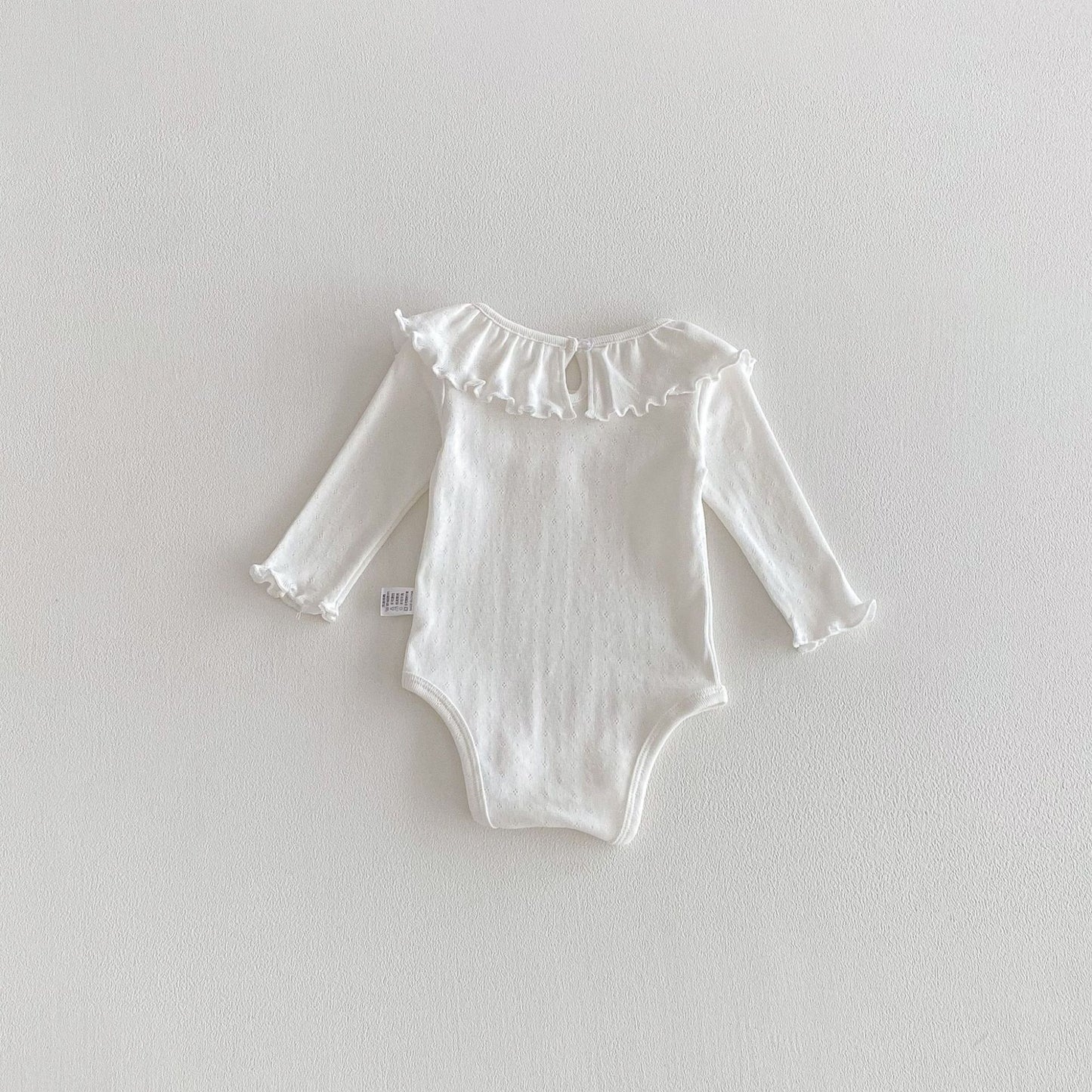 Spring Arrival Baby Girls Long Sleeves Solid Color Bodysuit with Collar, MyKids-USA®, Bodysuits, MyKids-USA -  -  -  -  -  -  - .