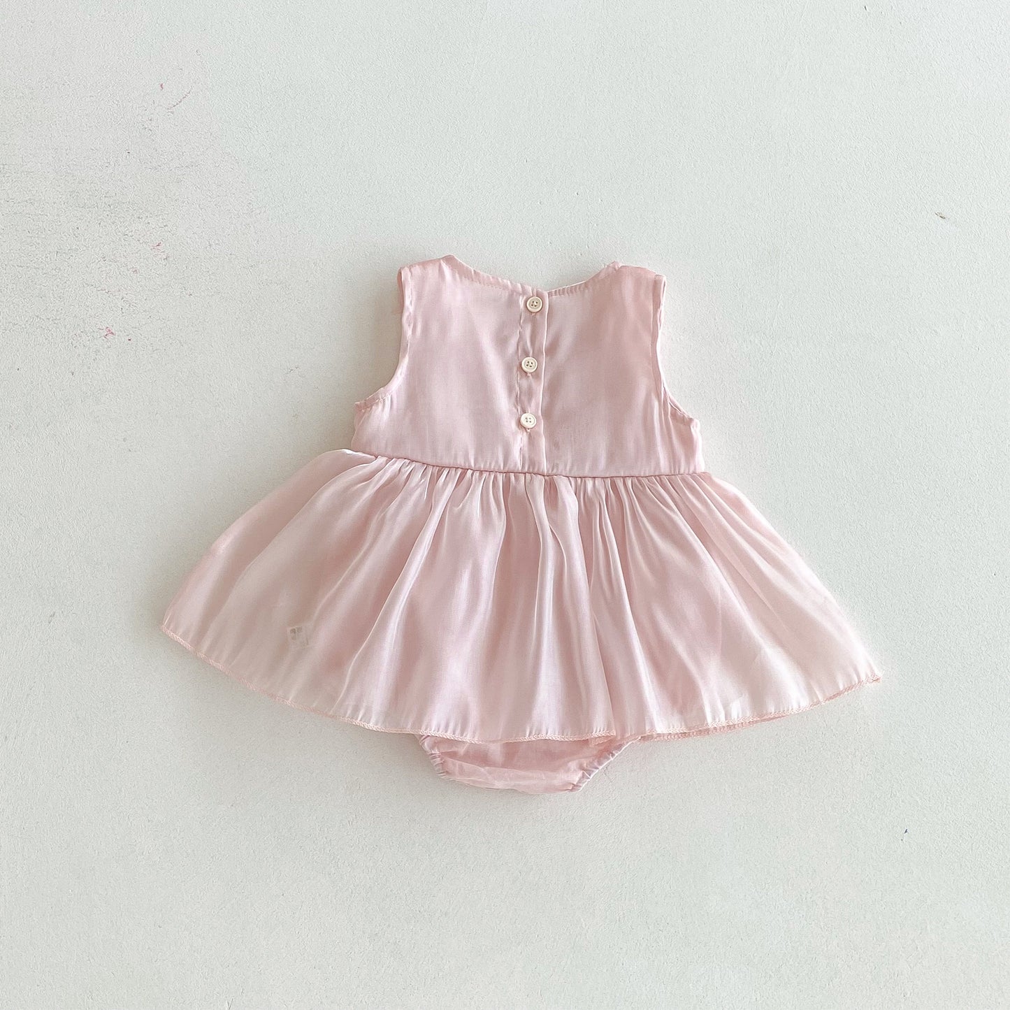 Summer Arrival Baby Girls Sleeveless Solid Color Cute Dress