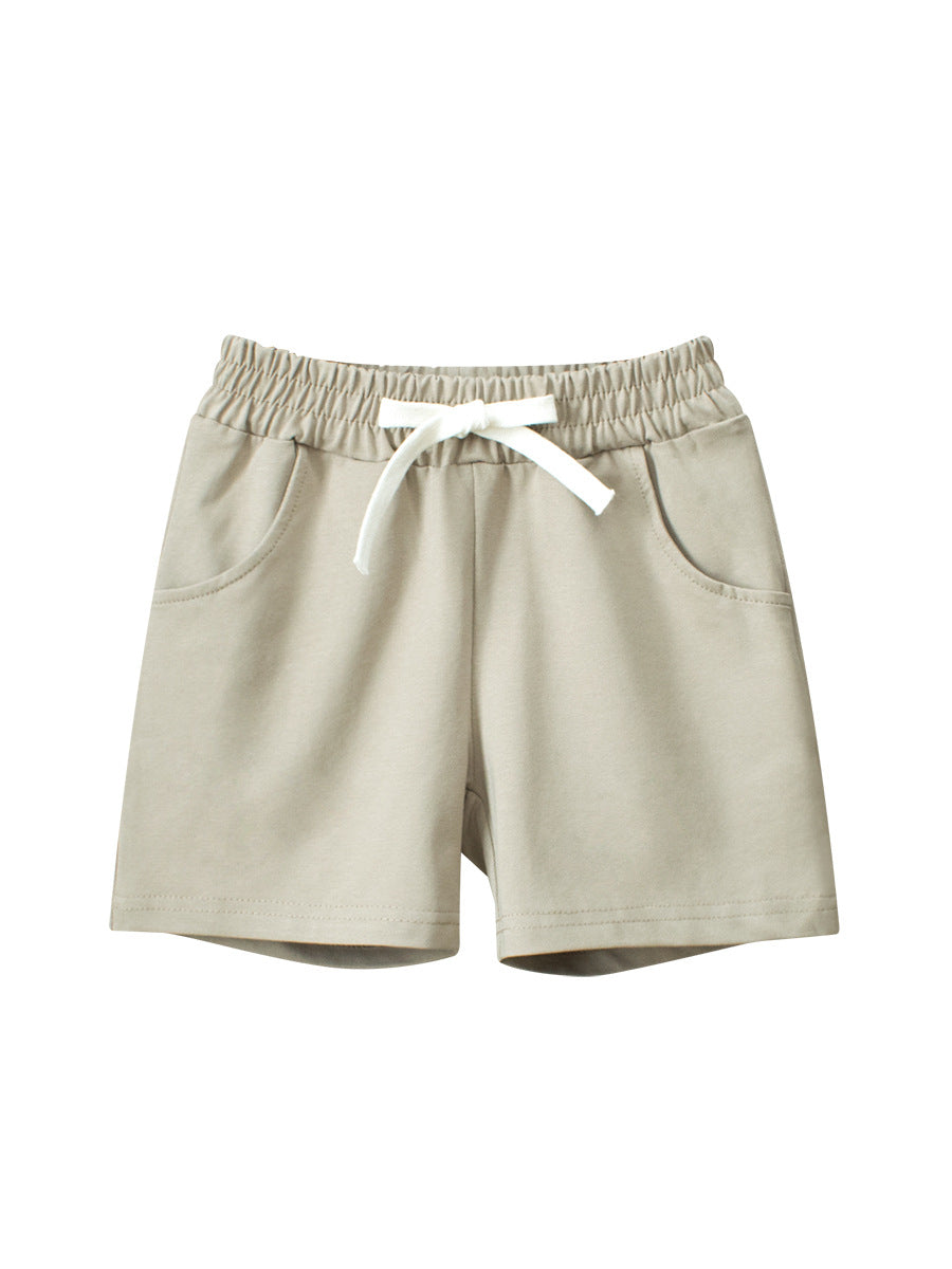 Summer Arrival Boys Casual Style Color Patchwork Shorts, MyKids-USA®, Shorts, MyKids-USA - Size/Age - 90 (12-24M) - Color - Khaki -  -  - TR2505091932-C.