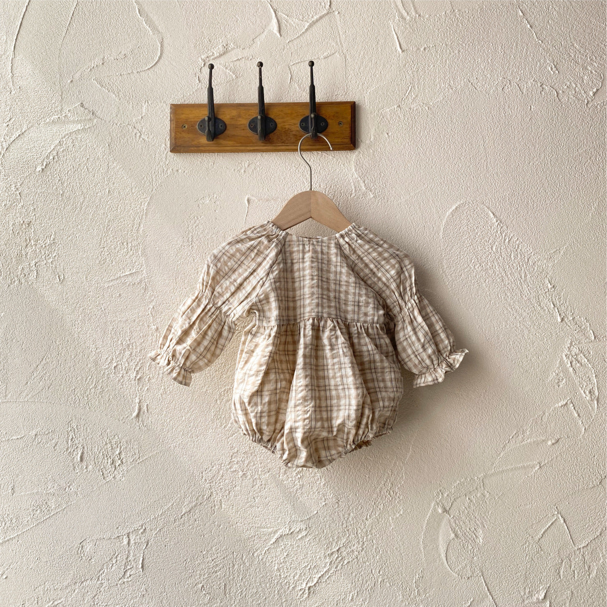 MyKids-USA® Autumn Arrival Baby Kids Girls Long Sleeves Vintage Plaid Bodysuit
