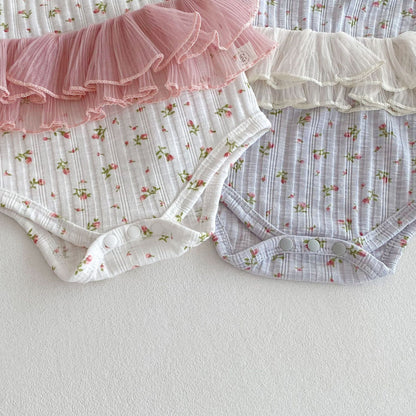 Summer Arrival Baby Girls Color Patchwork Flowers Pattern Sleeveless Onesies, MyKids-USA®, Baby One-Pieces, MyKids-USA -  -  -  -  -  -  - 