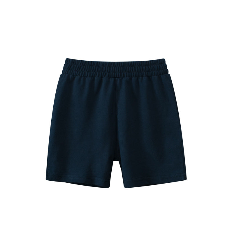 Baby Boy Solid Color Mid Pants In Summer