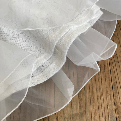 Spring and Autumn Arrival Baby Girls Long Sleeves Lace Tulle Dress