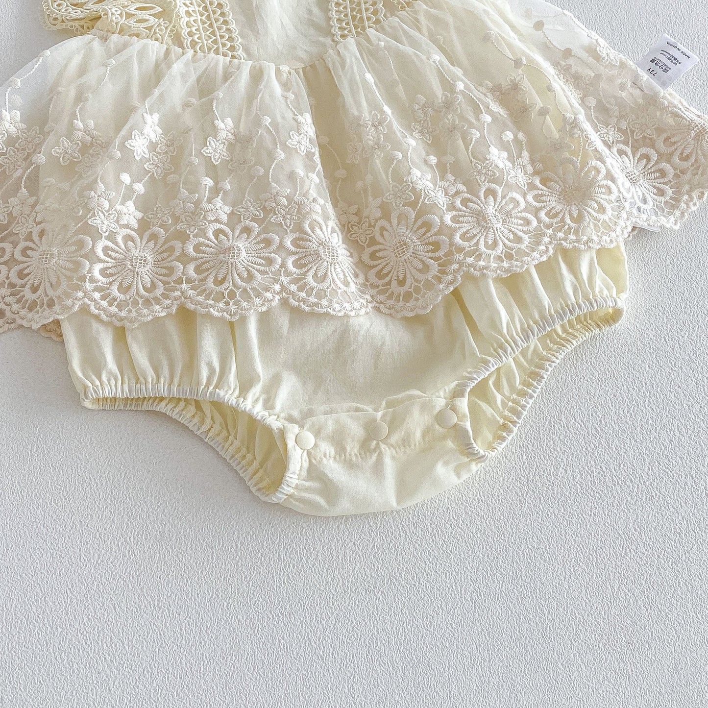 Design Summer Baby Kids Girls Sleeveless Lace Trim Bodysuit