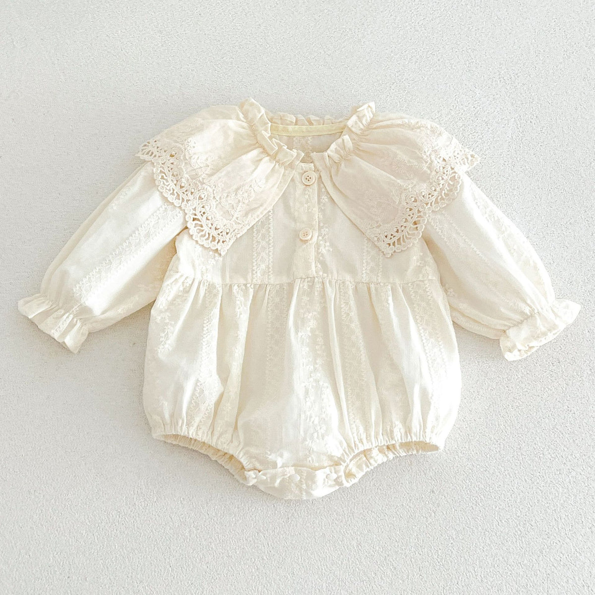 MyKids-USA® Autumn Arrival Baby Girls Long Sleeves Flowers Embroidery Pattern Bodysuit
