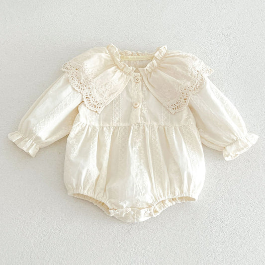 MyKids-USA® Autumn Arrival Baby Girls Long Sleeves Flowers Embroidery Pattern Bodysuit