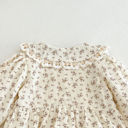 MyKids-USA® Autumn Arrival Baby Girls Long Sleeves Floral Bodysuit