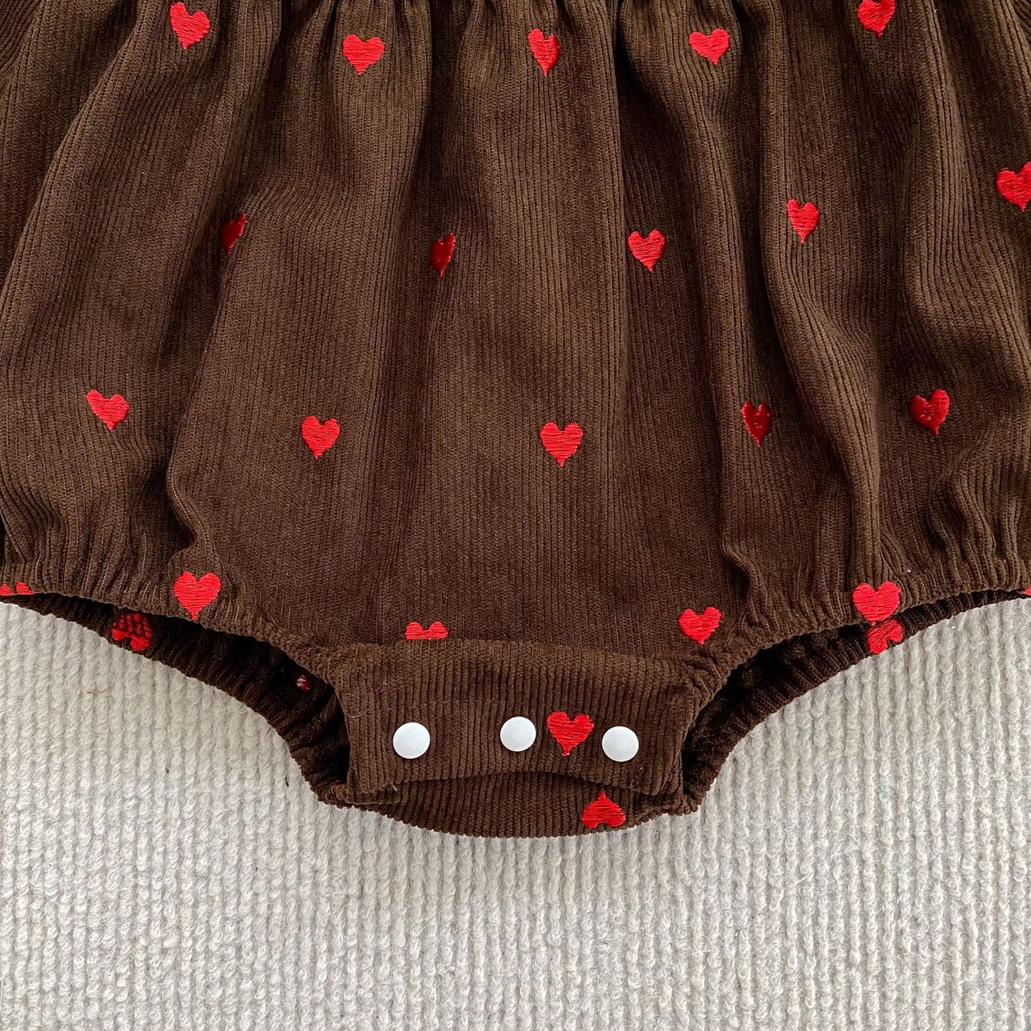 MyKids-USA® Autumn Hearts Pattern Baby Kids Girls Princess Long Sleeves Bodysuit