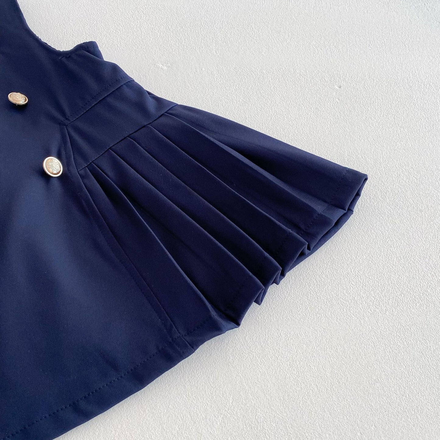 Spring and Autumn Kids Girls Solid Color Beige Long Sleeves Single Breasted Shirt or Preppy Dress Clothing Set, MyKids-USA®, Baby & Toddler Dresses, MyKids-USA -  -  -  -  -  -  - 