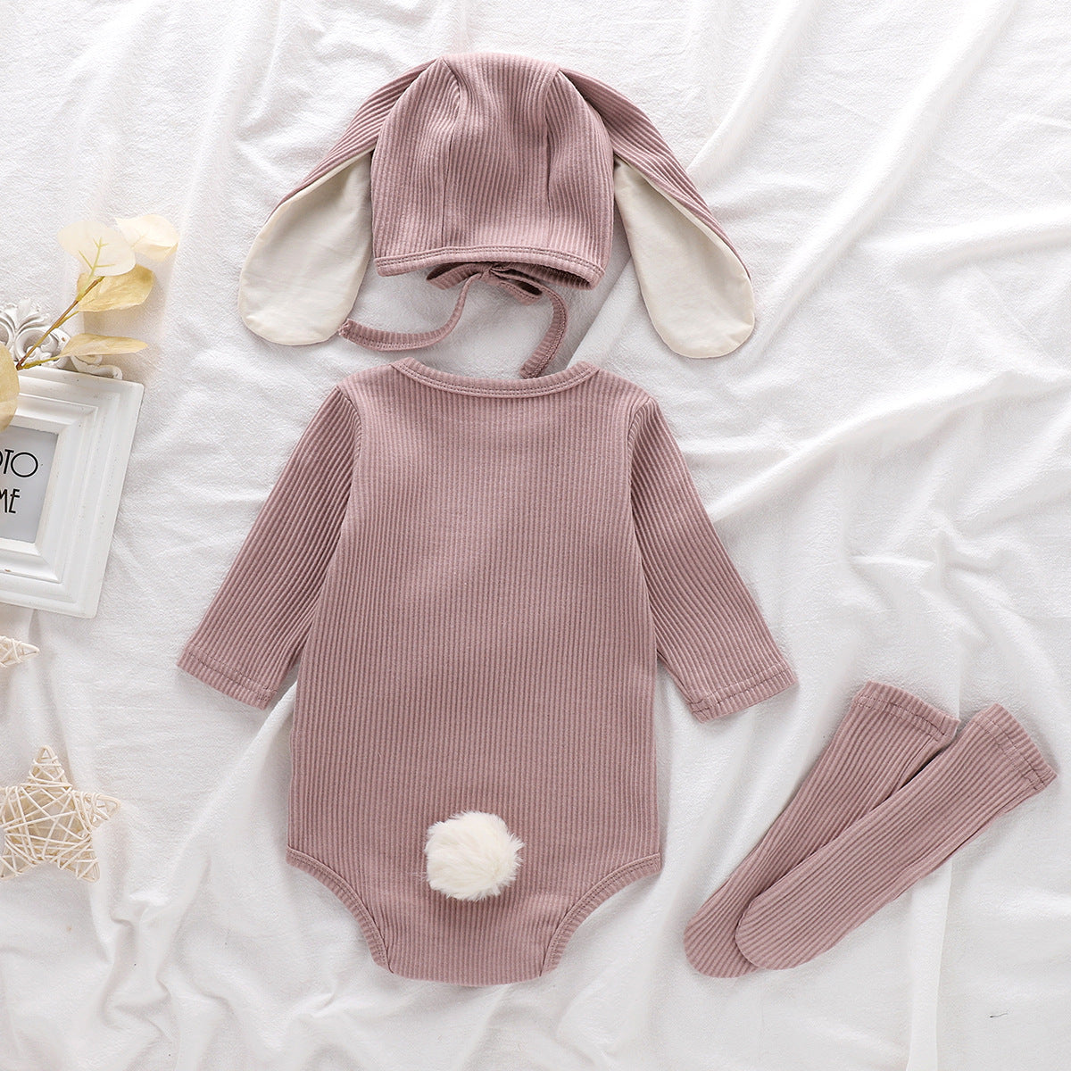 Autumn Arrival Baby Unisex Long Sleeves Solid Color Onesies with Hat and Socks, MyKids-USA®, Baby & Toddler Outfits, MyKids-USA -  -  -  -  -  -  - 
