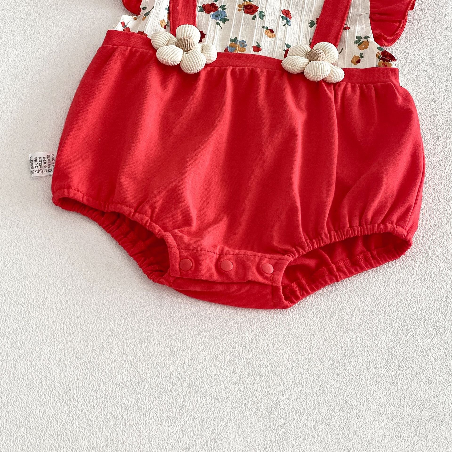 Summer Arrival Baby Girls Fly Sleeves Flowers Pattern Color Patchwork Bodysuit, MyKids-USA®, Bodysuits, MyKids-USA -  -  -  -  -  -  - .