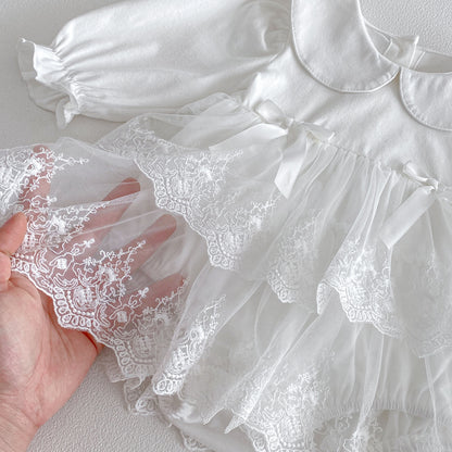 Spring Arrival Baby Girls Long Sleeves Flowers Embroidered Pattern Bodysuit Dress, MyKids-USA®, Baby & Toddler Dresses, MyKids-USA -  -  -  -  -  -  - .