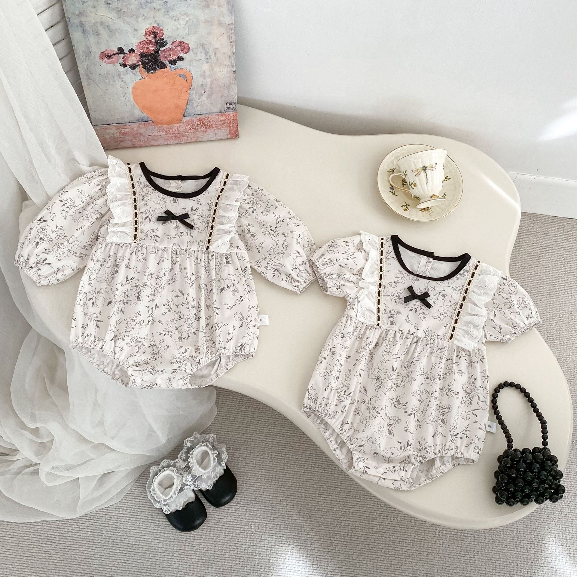 Spring/Summer Arrival Baby Girls Long/Short Sleeves Floral Print bodysuit Bodysuits, MyKids-USA®, Baby One-Pieces, MyKids-USA -  -  -  -  -  -  - .