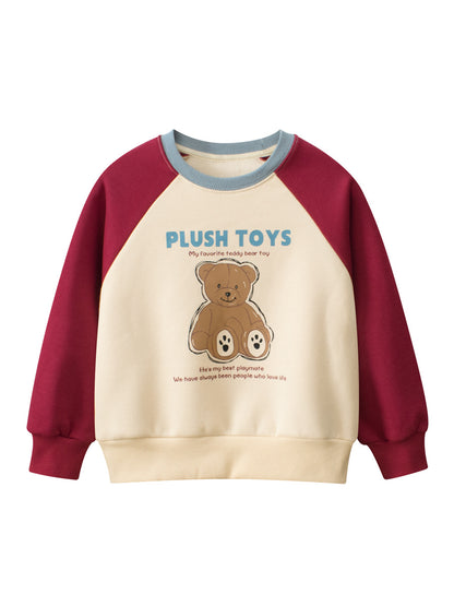 Spring Arrival Kids Girls Cartoon Print Crew Neck Long Sleeves Color Patchwork Top Sweatshirt, MyKids-USA®, Baby & Toddler Outerwear, MyKids-USA -  -  -  -  -  -  - 