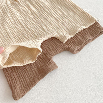 Summer Hot Selling Baby Kids Unisex Sleeveless Plain Solid Color Strap Overalls and Pocketed T-Shirt Clothing Set, MyKids-USA®, Baby & Toddler Outfits, MyKids-USA -  -  -  -  -  -  - 