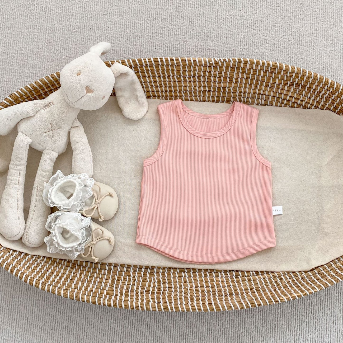Arrival Summer Baby Kids Girls Solid Color Top Vest, MyKids-USA®, Baby & Children's Tops, MyKids-USA - Size/Age - 73 (6-9M) - Color - Pink -  -  - TR2605112344-D.