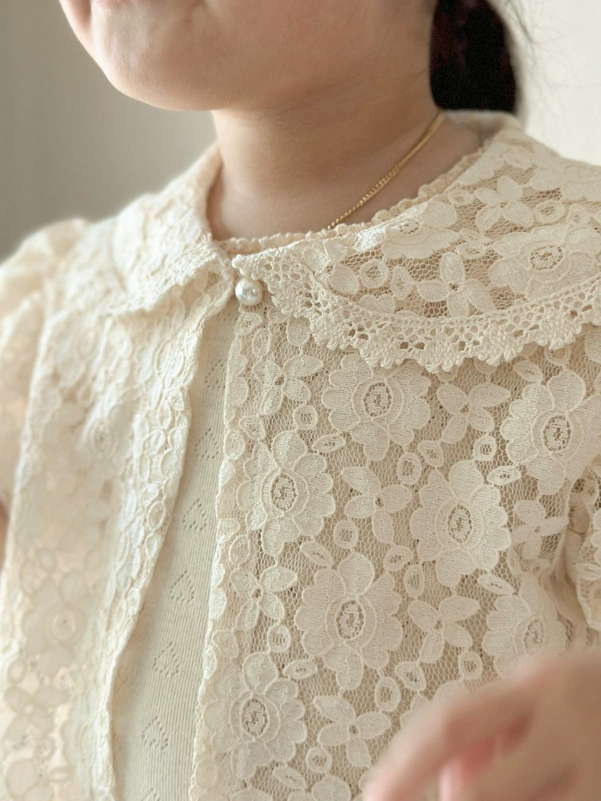 Arrival Summer Baby Kids Girls Flowers Pattern Lace Thin Coat