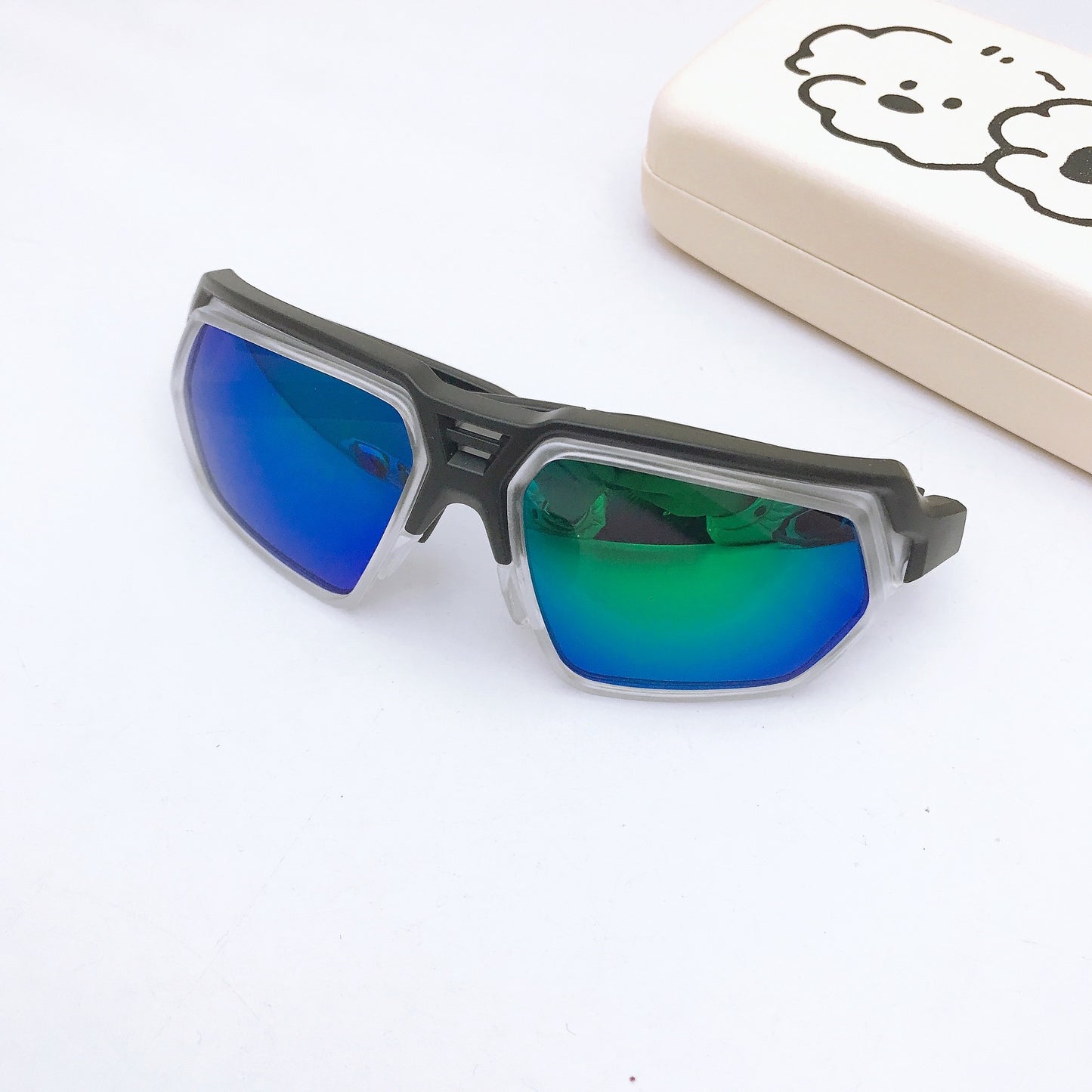 Fashionable Boys’ Sunglasses – UV Shielding & Trendy Design for Outdoor Fun, MyKids-USA®, Sunglasses, MyKids-USA - Size/Age - Average Size (0-12Y） - Color - Green -  -  - TR2601281016-C.