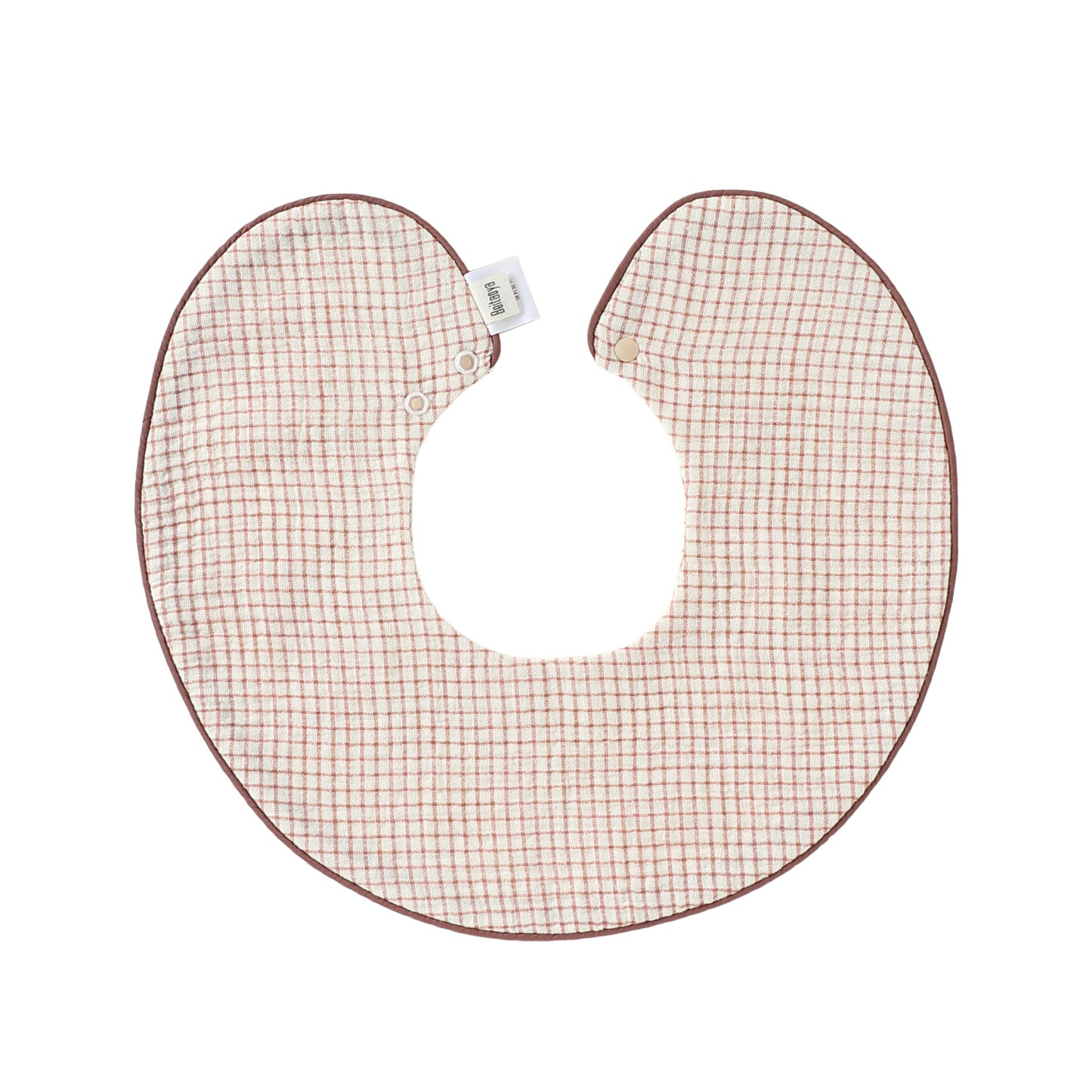 Adorable Fruits Printed Pattern Snap-on Round Shaped Bib, MyKids-USA®, Bibs, MyKids-USA - Size/Age - S (0-1Y) - Color - Red -  -  - TR2605202216-E.
