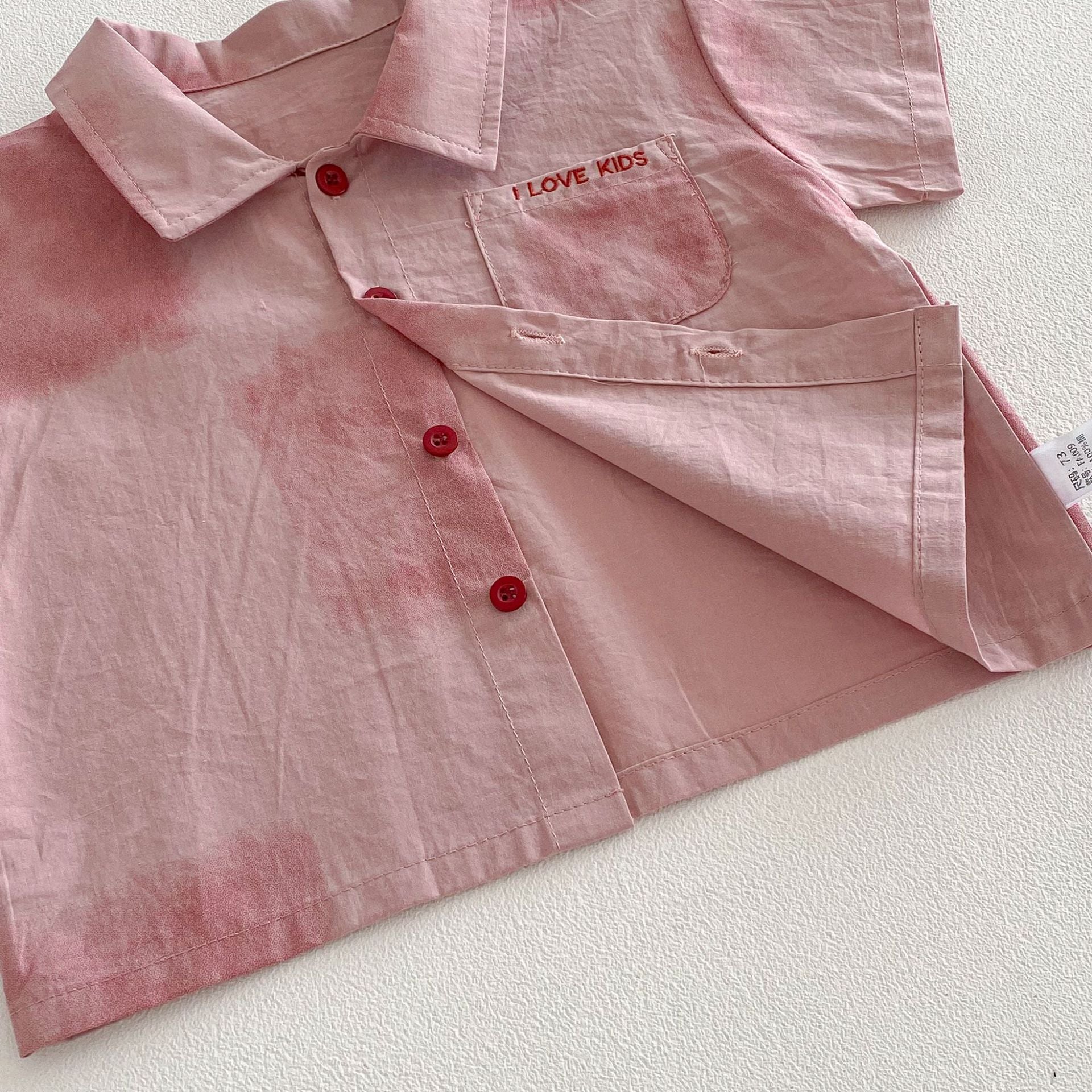 Summer Baby Kids Unisex Letters Pattern Single Breasted Shirt and Plain Shorts Clothing Set, MyKids-USA®, Baby & Toddler Outfits, MyKids-USA -  -  -  -  -  -  - .