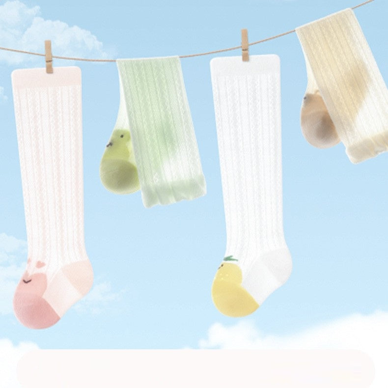 Summer Baby Kids Boys and Girls Breathable Cartoon Pattern Stockings Set