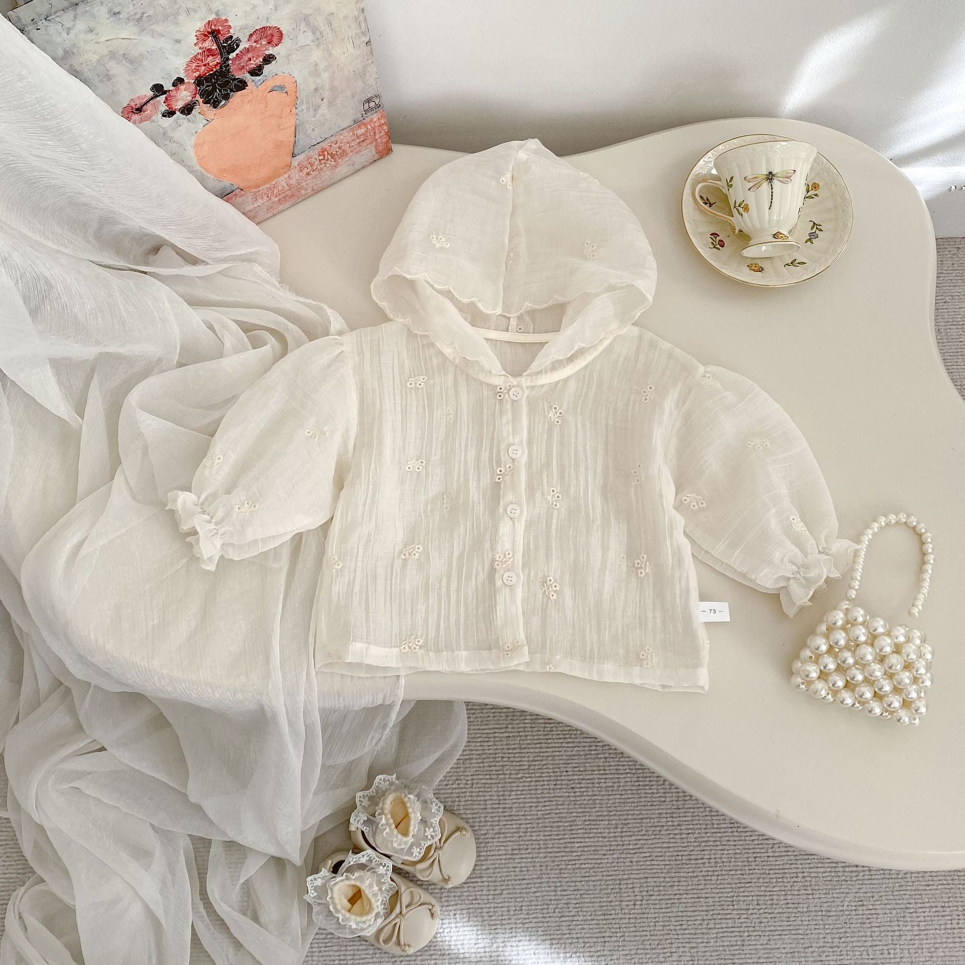 Arrival European and American Style Baby Kids Girls Flowers Pattern Solid Color Sun-resistant Coat with Long Sleeves, MyKids-USA®, Coats & Jackets, MyKids-USA -  -  -  -  -  -  - .