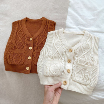 Autumn Solid Color Fashion Knitted Cardigan