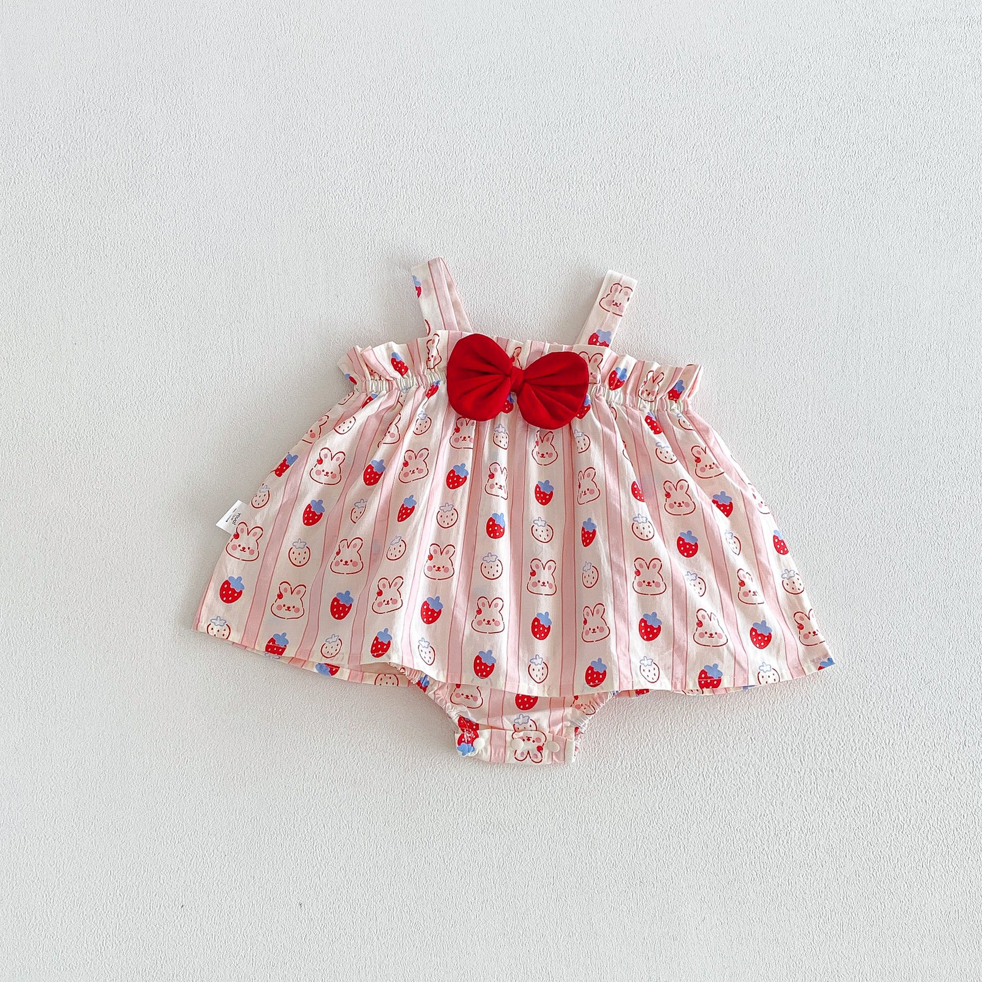 Design Summer Baby Kids Girls Sleeveless Cartoon Pattern Strap Bodysuit, MyKids-USA®, Baby & Children's One-Pieces, MyKids-USA - Size/Age - 66 (3-6M) - Color - Red -  -  - TR2605032209-A.
