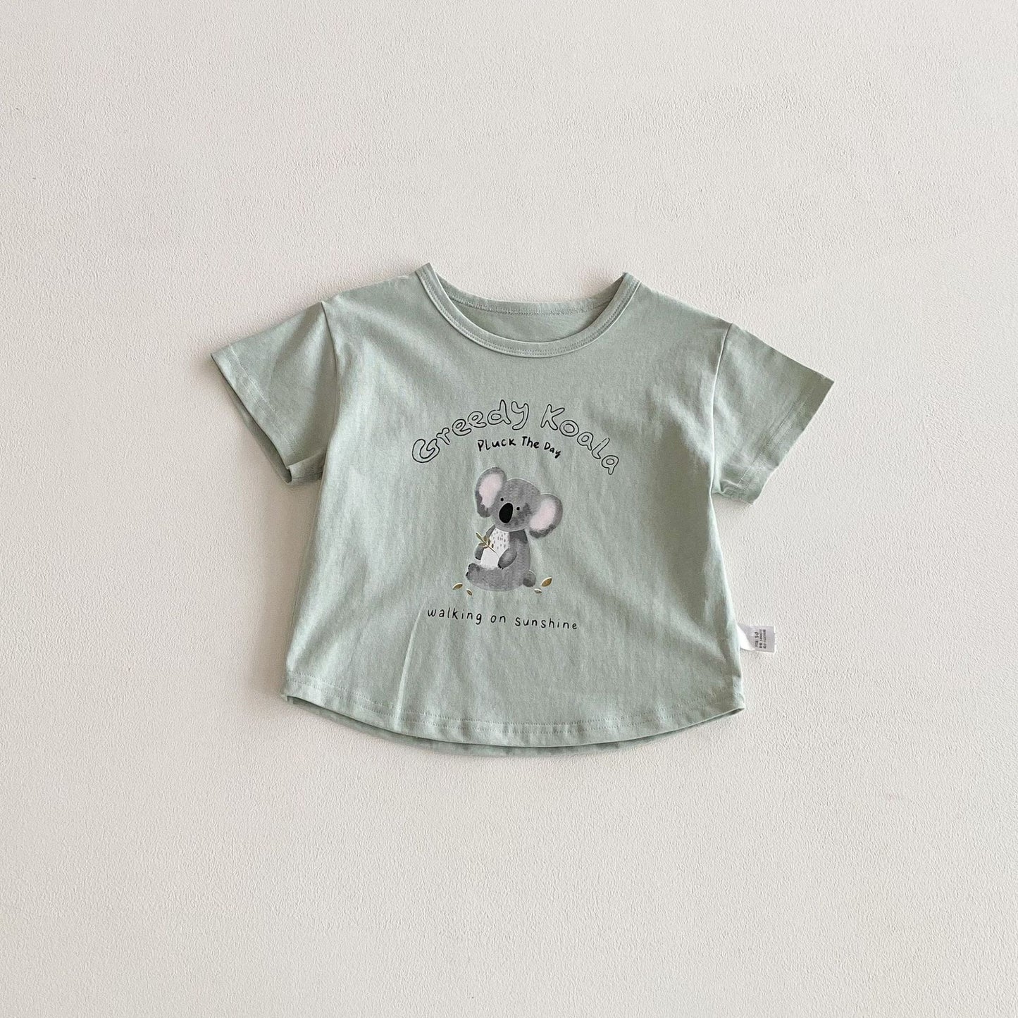 Summer Boys and Girls’ Cartoon and Letters Pattern T-shirt in European and American Style, MyKids-USA®, T-Shirts, MyKids-USA - Size/Age - 90 (12-24M) - Color - Green -  -  - TR2603142359-B.