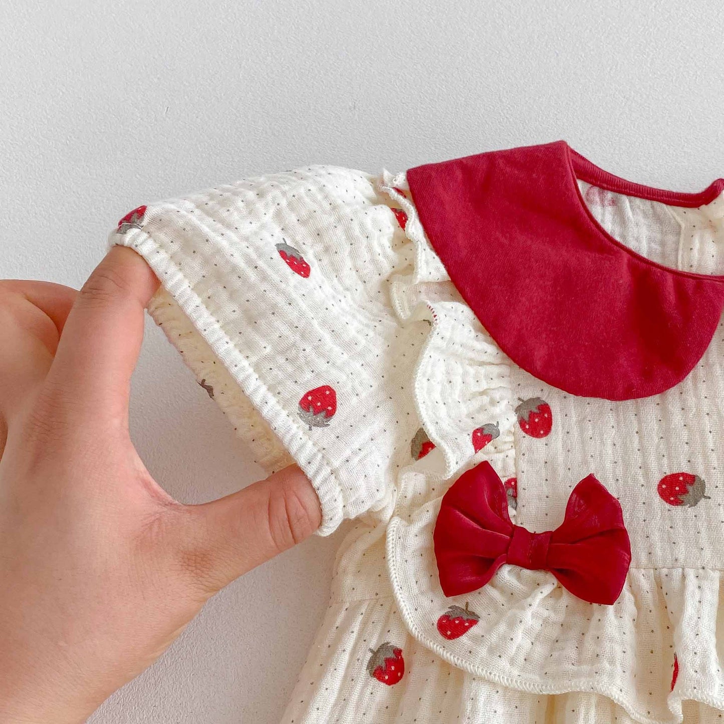 Summer Arrival Baby Girls Cute Short Sleeves Fruits Pattern Onesies, MyKids-USA®, Baby One-Pieces, MyKids-USA -  -  -  -  -  -  - 