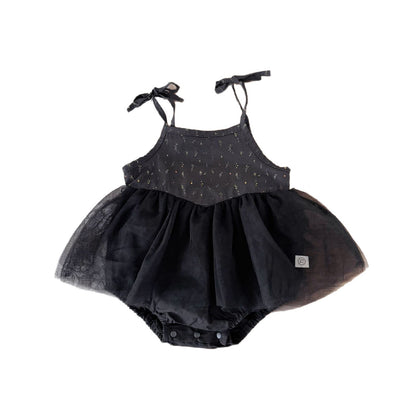 Summer Arrival Baby Girls Black Sleeveless Floral Dress Design Strap Onesies, MyKids-USA®, Baby & Toddler Dresses, MyKids-USA -  -  -  -  -  -  - 