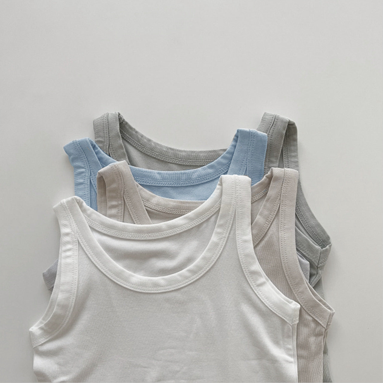 MyKids-USA® Arrival Summer Baby Sleeveless Plain Vest and Bloomers Clothing Set