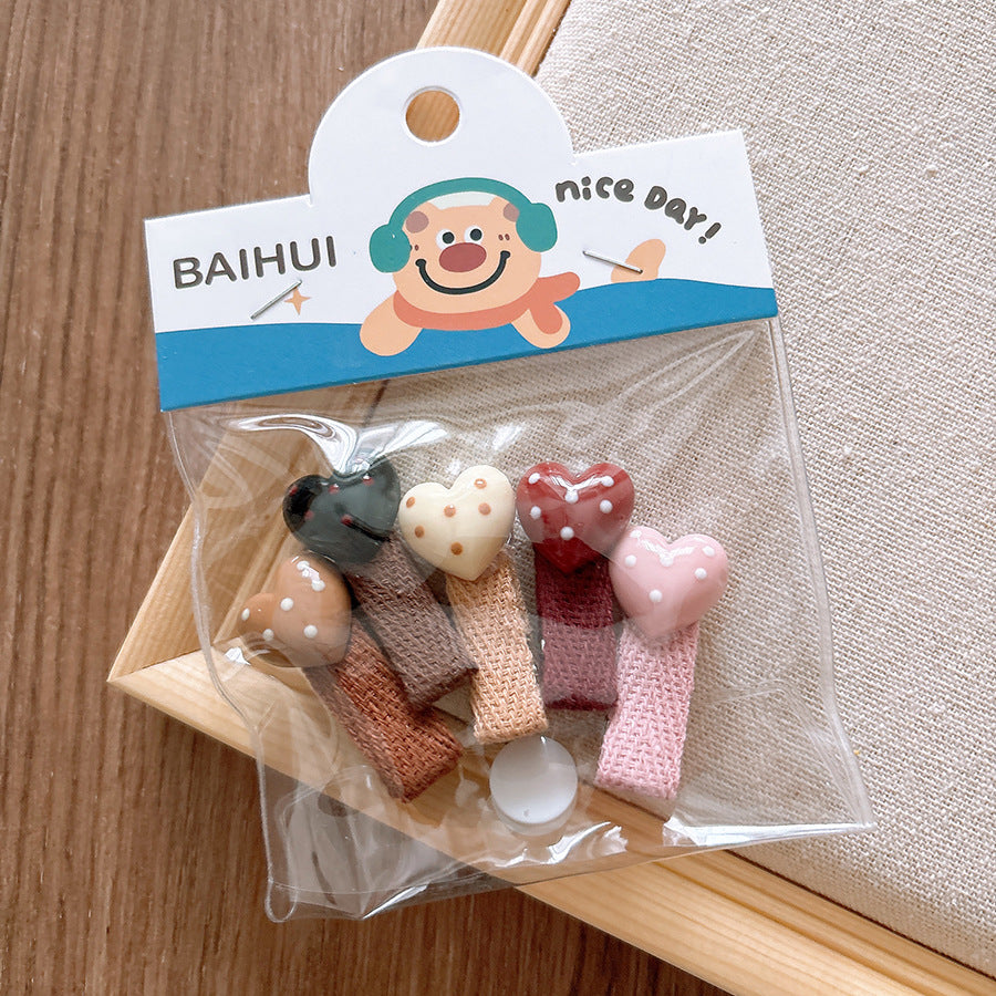 Collection of Versatile Cute Cartoon Small Children’s Star Hair Clip and Lace Baby Headband, MyKids-USA®, Hair Pins, Claws & Clips, MyKids-USA - Size/Age - Average Size (0-12Y） - Color - Orange -  -  - TR2411201359-G.