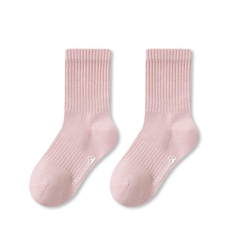 Autumn and Spring Baby Unisex Breathable Simple Letters Pattern Casual Socks, MyKids-USA®, Baby & Toddler Socks & Tights, MyKids-USA - Size/Age - S (1-3Y) - Color - Light Pink -  -  - TR2511172212-E