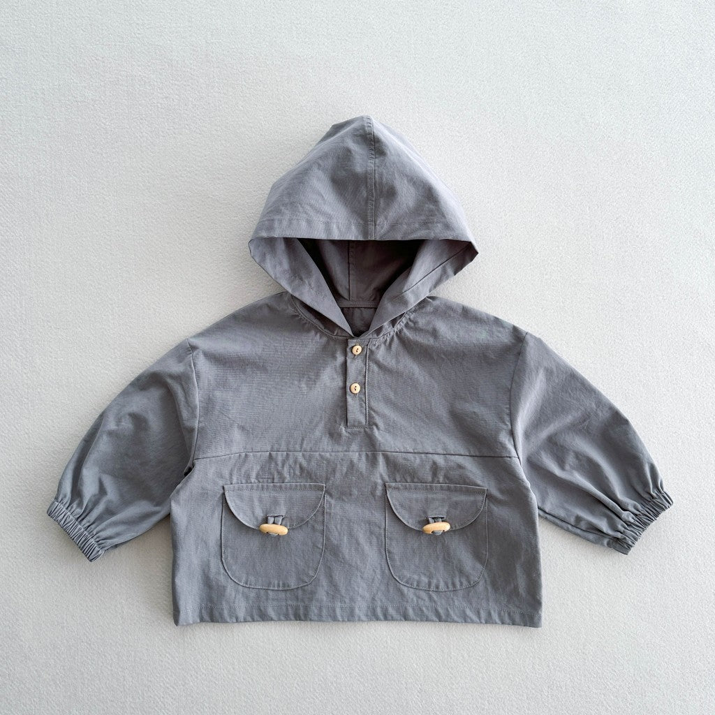 Autumn Arrival Kids Unisex Casual Plain Long Sleeves Hooded Pullover, MyKids-USA®, Hoodies, MyKids-USA - Size/Age - 80 (9-12M) - Color - Blue -  -  - TR2510082222-A