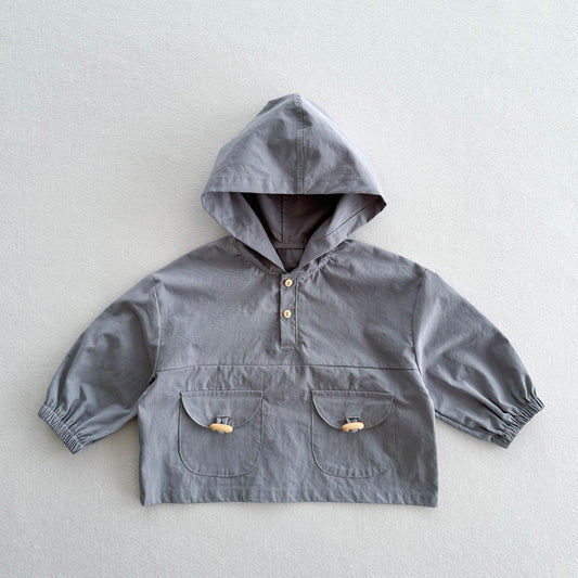 Autumn Arrival Kids Unisex Casual Plain Long Sleeves Hooded Pullover, MyKids-USA®, Hoodies, MyKids-USA - Size/Age - 80 (9-12M) - Color - Blue -  -  - TR2510082222-A