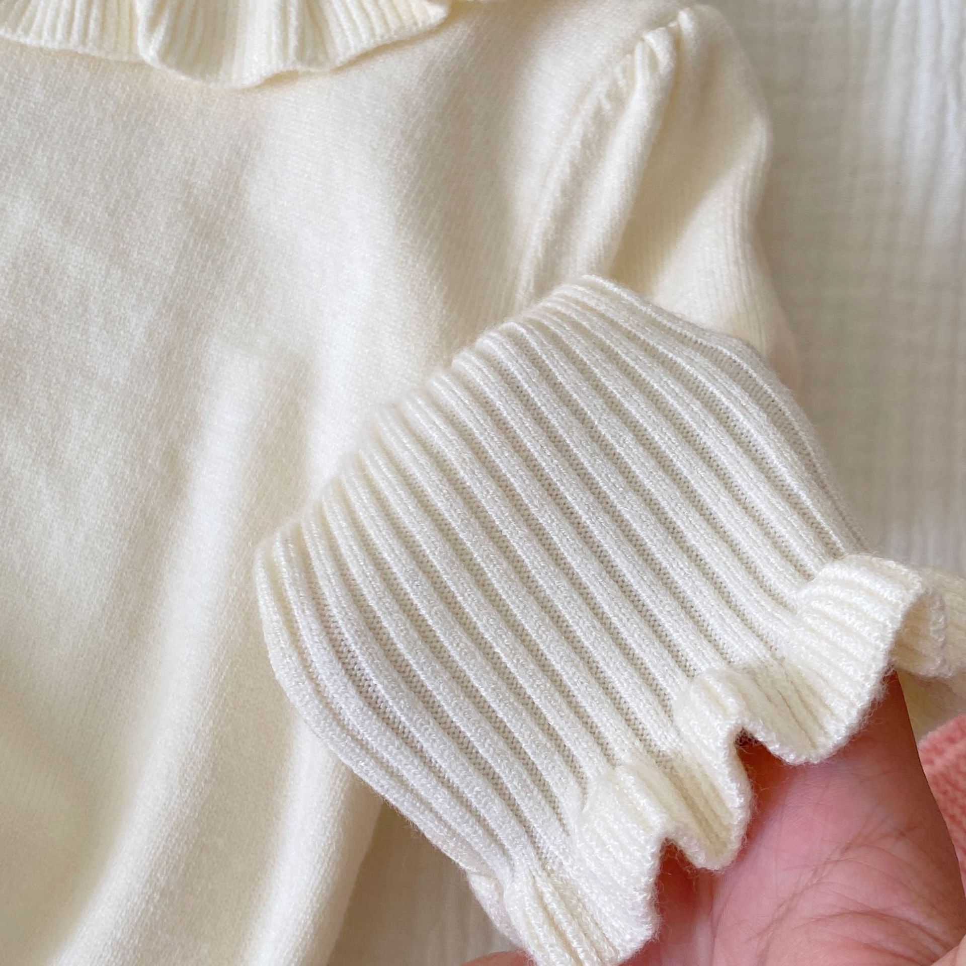 Winter and Autumn Baby Kids Girls Long Sleeves Plain Knitted Sweater and Cartoon Sleeveless Onesies Clothing Set, MyKids-USA®, Baby & Toddler Outfits, MyKids-USA -  -  -  -  -  -  - 