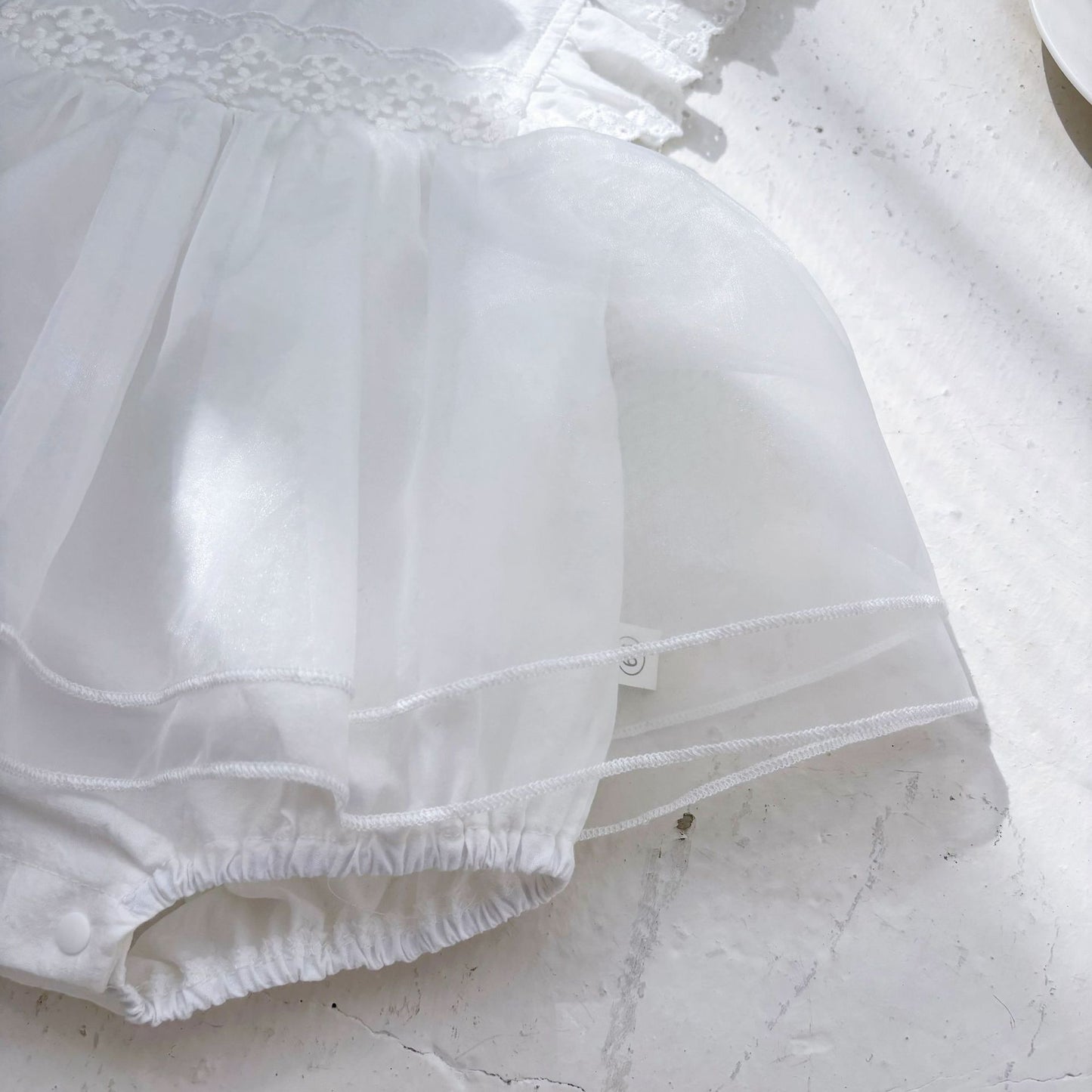 Summer Arrival Baby Girls Fly Sleeves Tulle Patchwork Lace Decorated Onesies, MyKids-USA®, Baby & Toddler Dresses, MyKids-USA -  -  -  -  -  -  - 