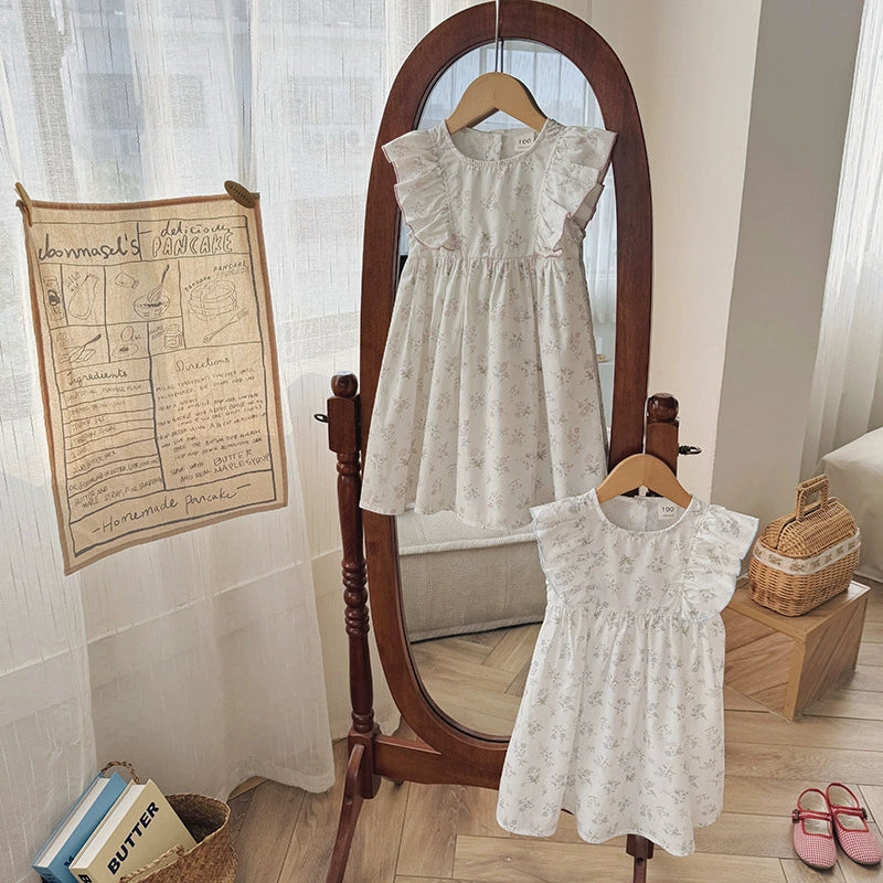 Summer Arrival Baby Girls Fly Sleeves Floral Pattern Dress, MyKids-USA®, Baby & Children's Dresses, MyKids-USA -  -  -  -  -  -  - .