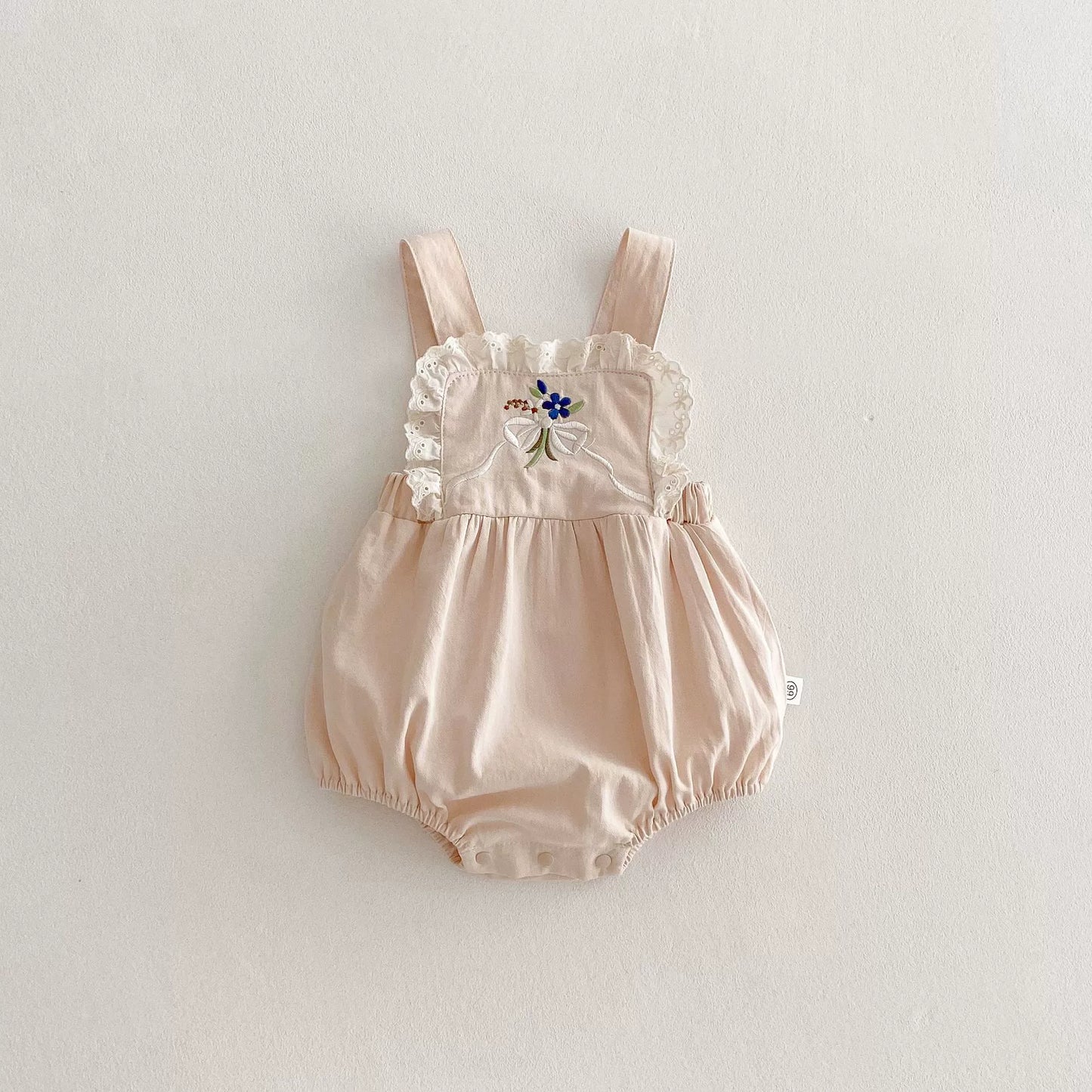 Autumn Arrival Baby Kids Girls Sleeveless Flowers Embroidery Strap Onesies Overalls and White Shirt Clothing Set, MyKids-USA®, Baby & Toddler Outfits, MyKids-USA -  -  -  -  -  -  - 