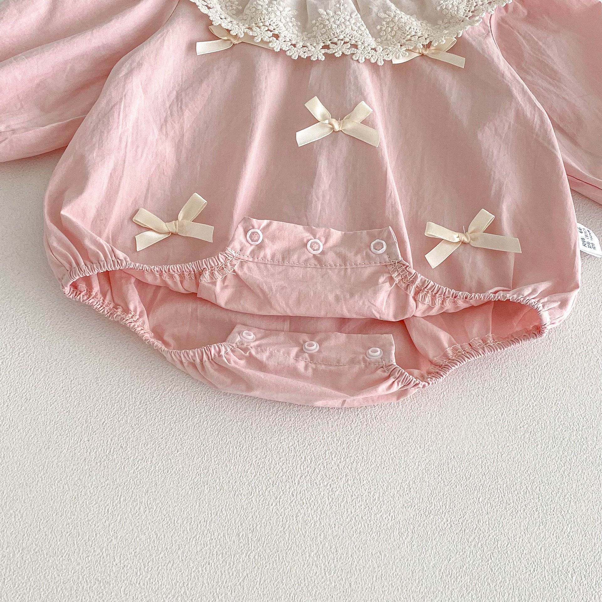 Spring and Autumn Arrival Baby Girls Long Sleeves Cute Floral Collar Pink Bodysuit, MyKids-USA®, Baby One-Pieces, MyKids-USA -  -  -  -  -  -  - .