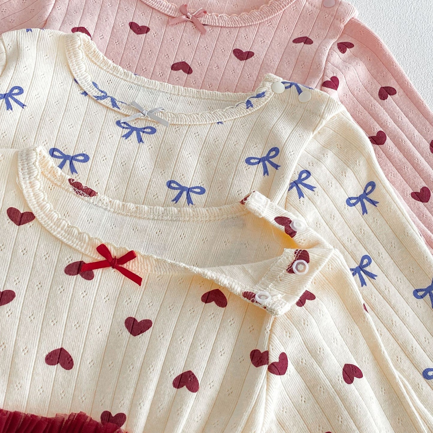 MyKids-USA® Autumn Arrival Baby Girls Long Sleeves Cute Color Patchwork Bodysuit