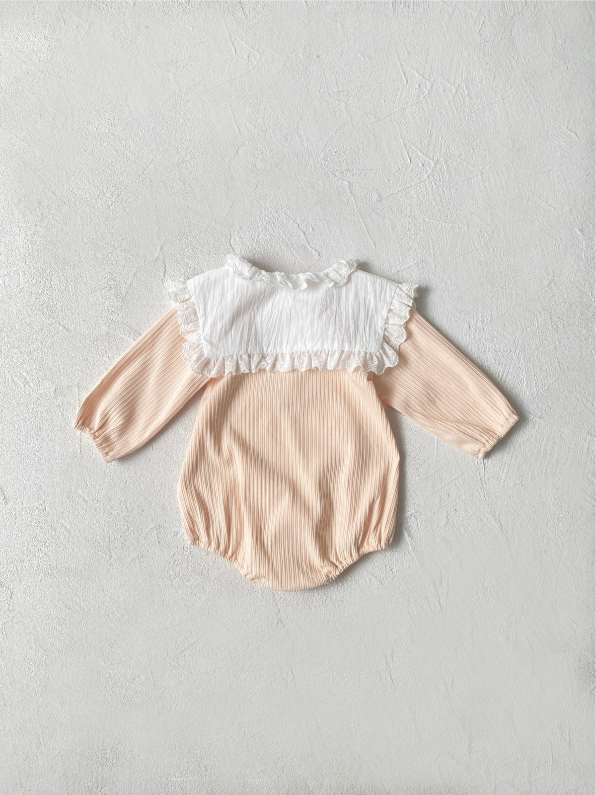 MyKids-USA® Autumn Arrival Lace Trim Collar Baby Kids Girls Princess Long Sleeves Bodysuit