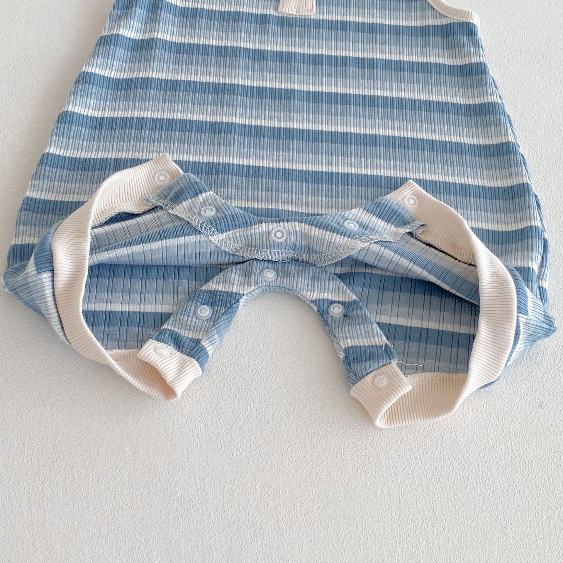 Summer Arrival Baby Unisex Casual Striped Sleeveless Rompers, MyKids-USA®, Baby One-Pieces, MyKids-USA -  -  -  -  -  -  - 