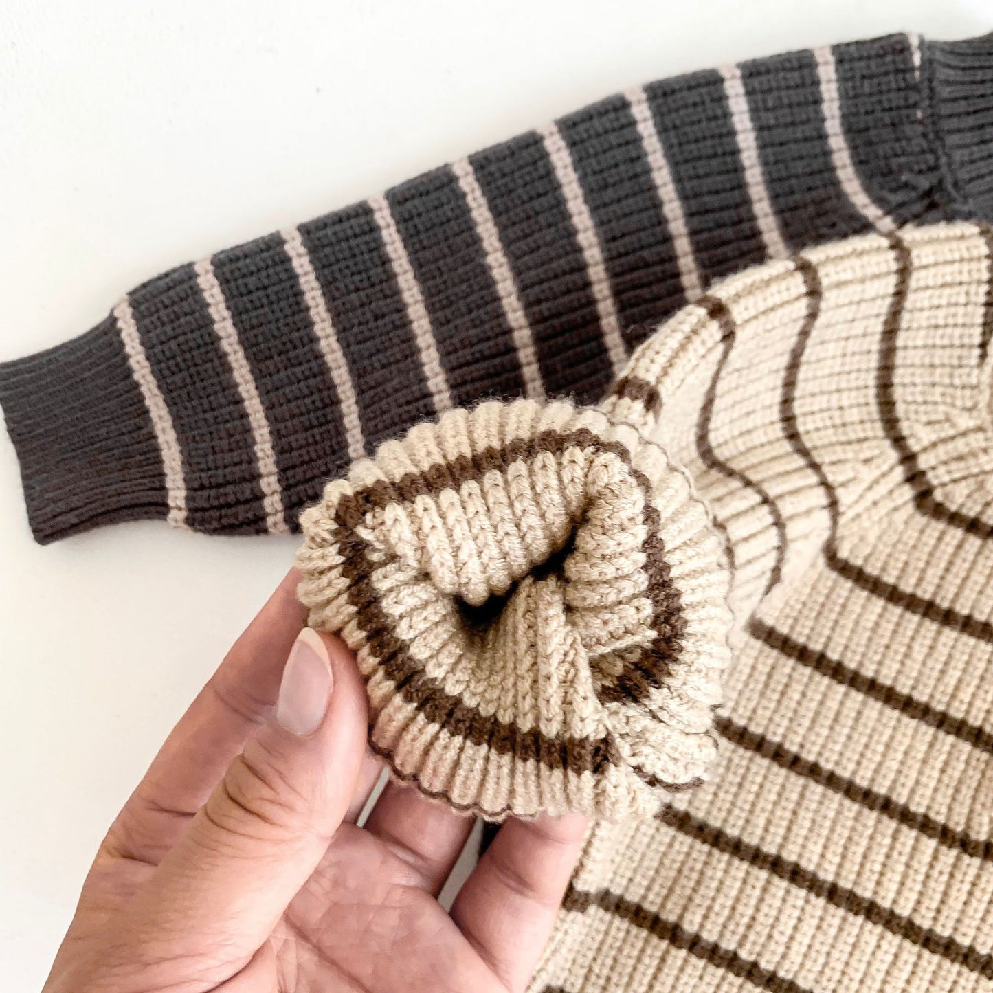 Spring and Autumn Baby Kids Unisex Striped Long Sleeves Top and Sleeveless Overalls Knitted Clothing Set, MyKids-USA®, Baby & Toddler Outfits, MyKids-USA -  -  -  -  -  -  - 