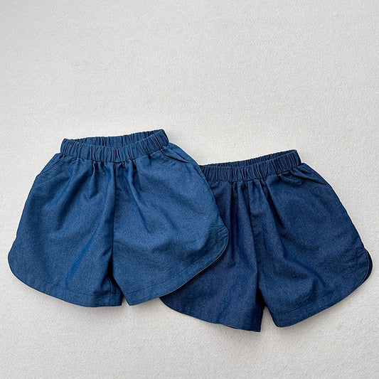Summer New Arrival Unisex Blue Denim Shorts