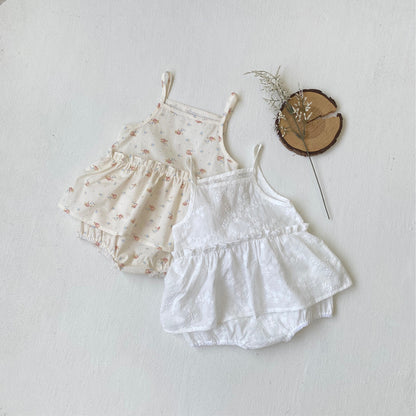 Summer Arrival Baby Girls Cute Sleeveless Floral Pattern Dress Design Onesies, MyKids-USA®, Baby One-Pieces, MyKids-USA -  -  -  -  -  -  - 