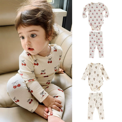 Autumn Arrival Baby Unisex Long Sleeves Casual Pattern Crew Neck Onesies and Pants Clothing Sets, MyKids-USA®, Baby & Toddler Outfits, MyKids-USA -  -  -  -  -  -  - 